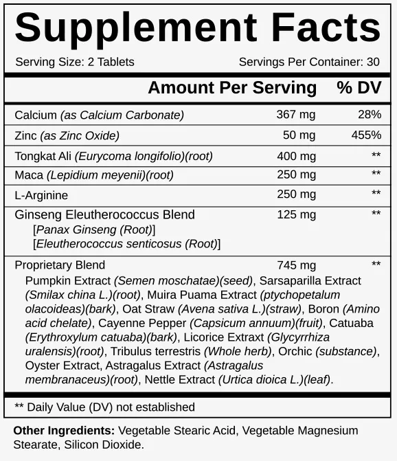 Ingredients in Cilexin supplement